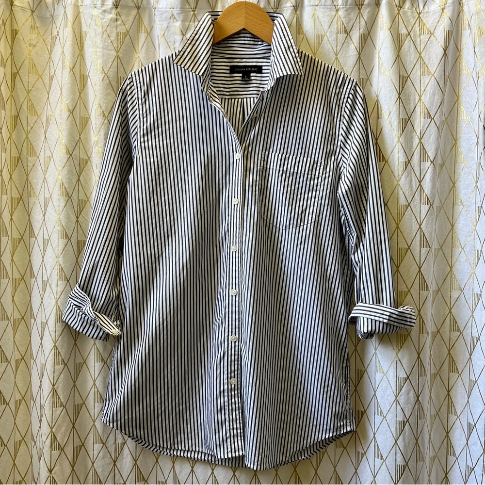 Banana Republic striped button down